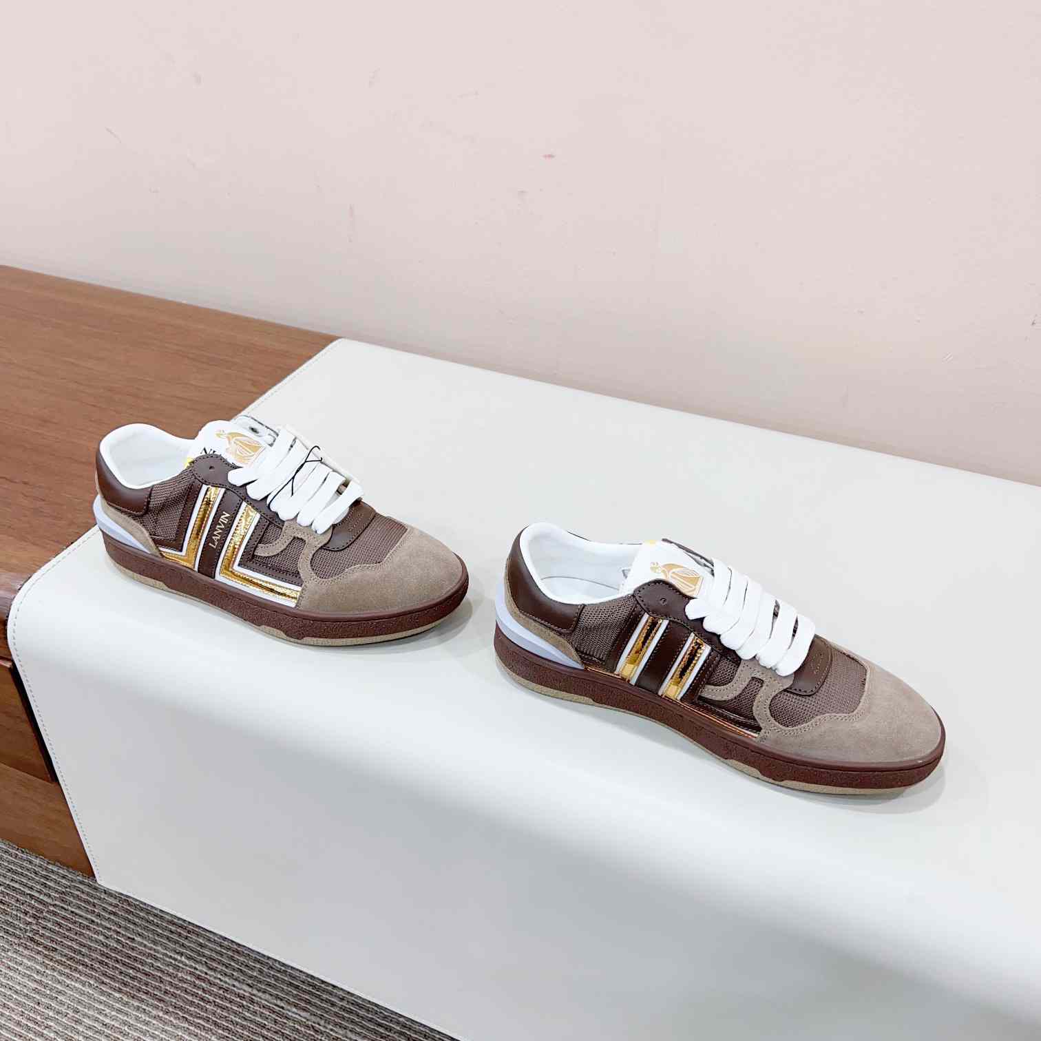 Lanvin Leather Low-top Clay Sneakers - DopestKickz