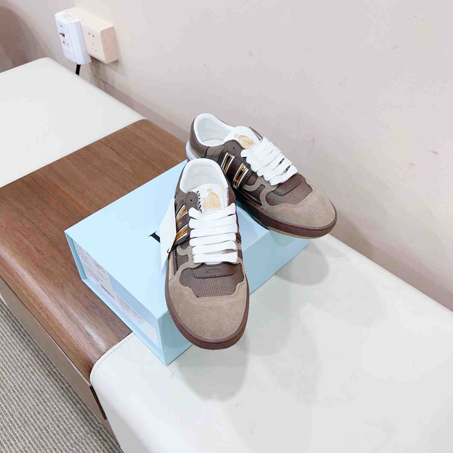 Lanvin Leather Low-top Clay Sneakers - DopestKickz