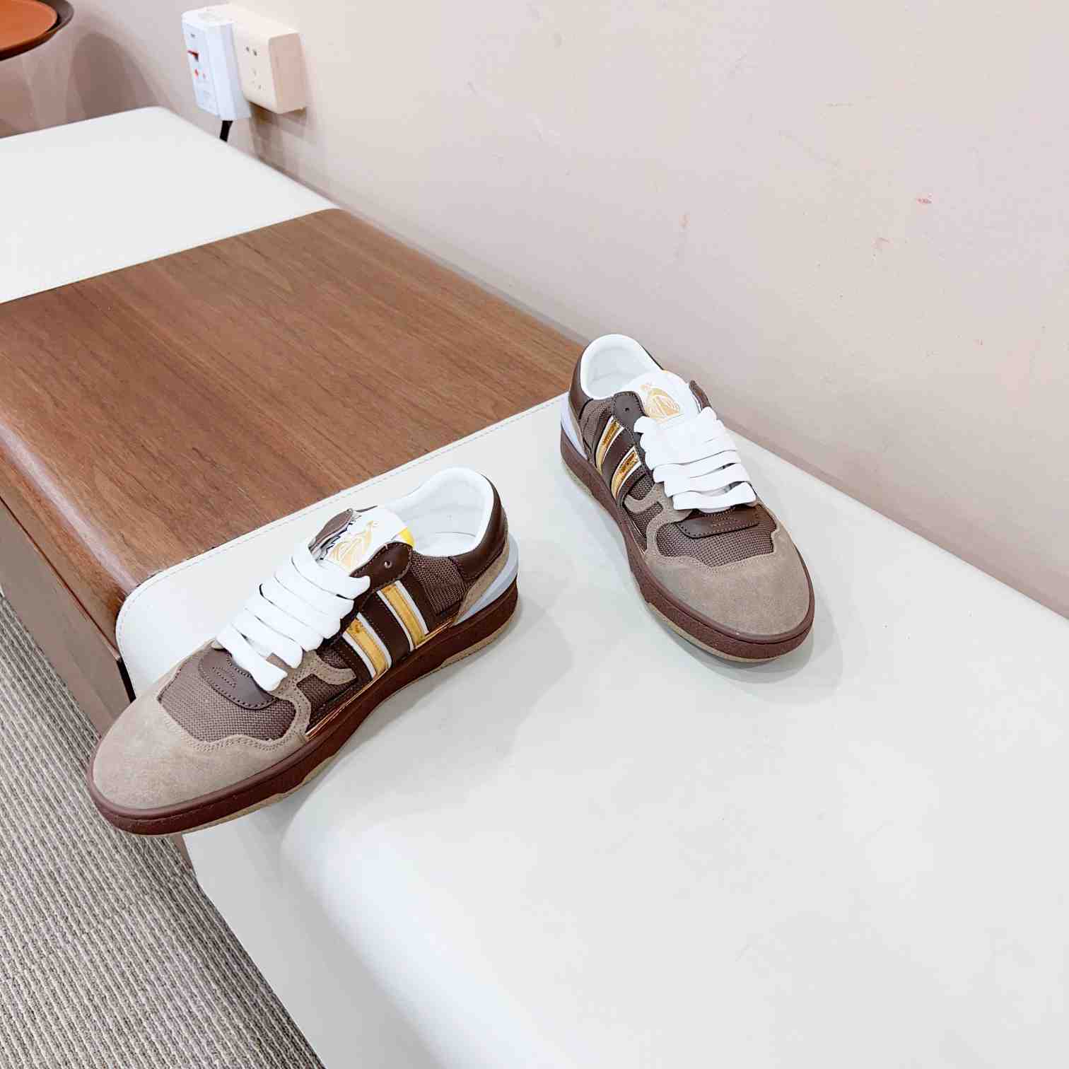 Lanvin Leather Low-top Clay Sneakers - DopestKickz