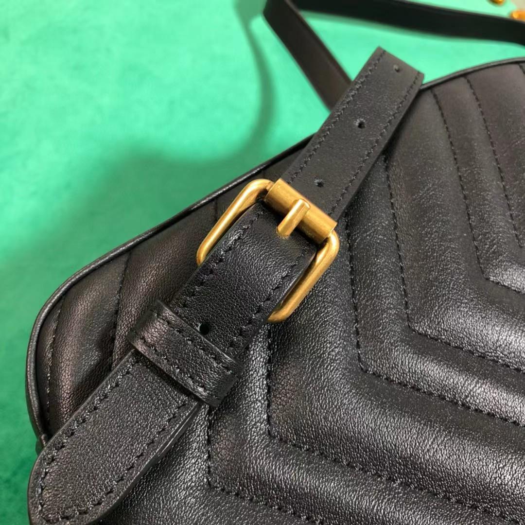 Gucci GG Marmont Leather Backpack (22-5-26cm)   476671 - DopestKickz