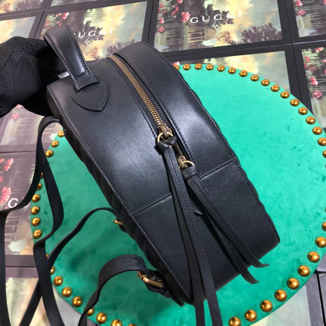 Gucci GG Marmont Leather Backpack (22-5-26cm)   476671 - DopestKickz