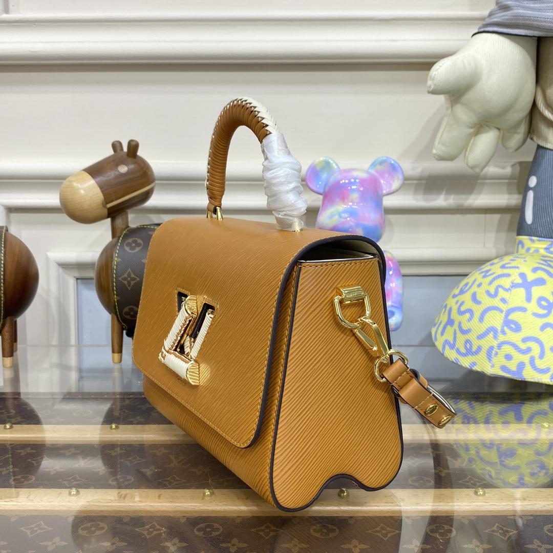 Louis Vuitton Twist MM Gold Honey Epi (23*17*9.5cm)      M22229 - DopestKickz