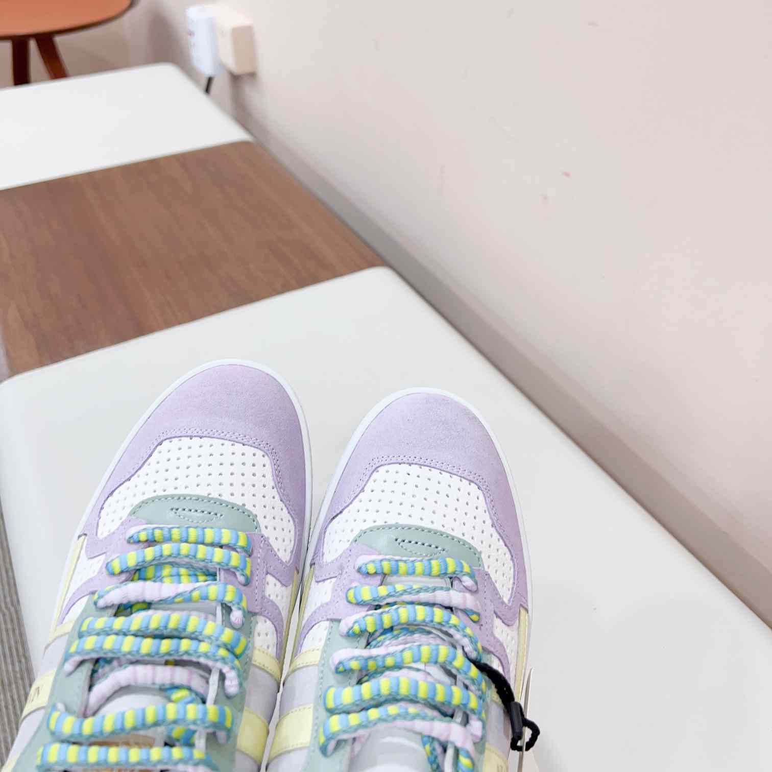 Lanvin Clay Colour-block Sneakers - DopestKickz