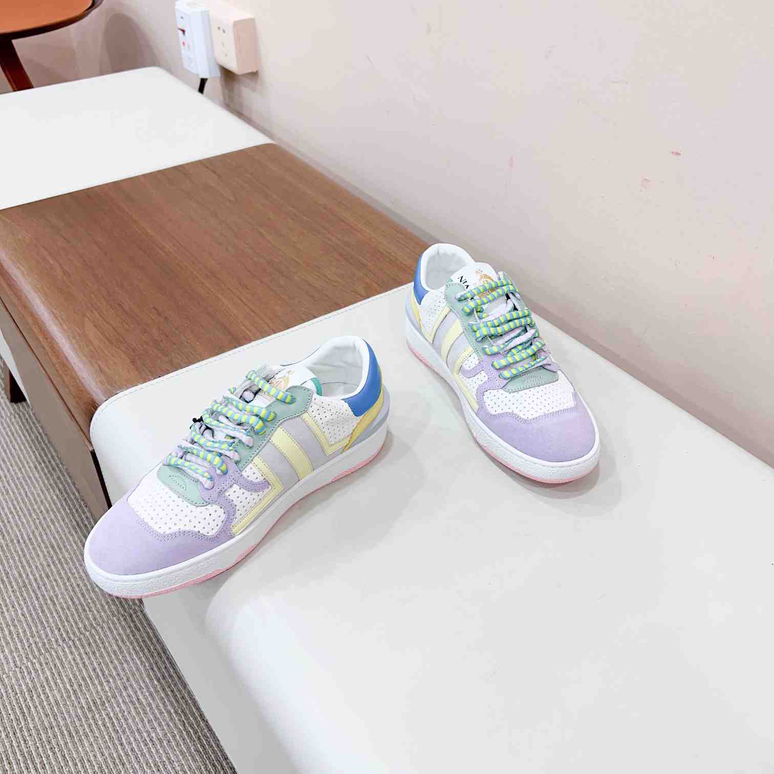 Lanvin Clay Colour-block Sneakers - DopestKickz