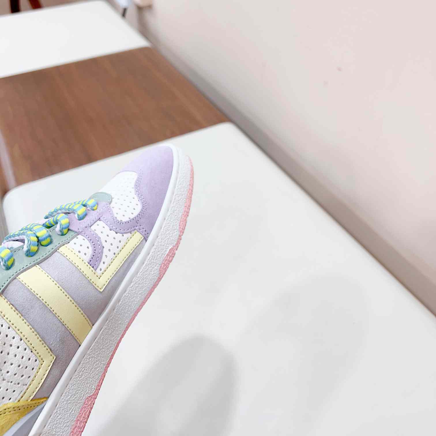 Lanvin Clay Colour-block Sneakers - DopestKickz