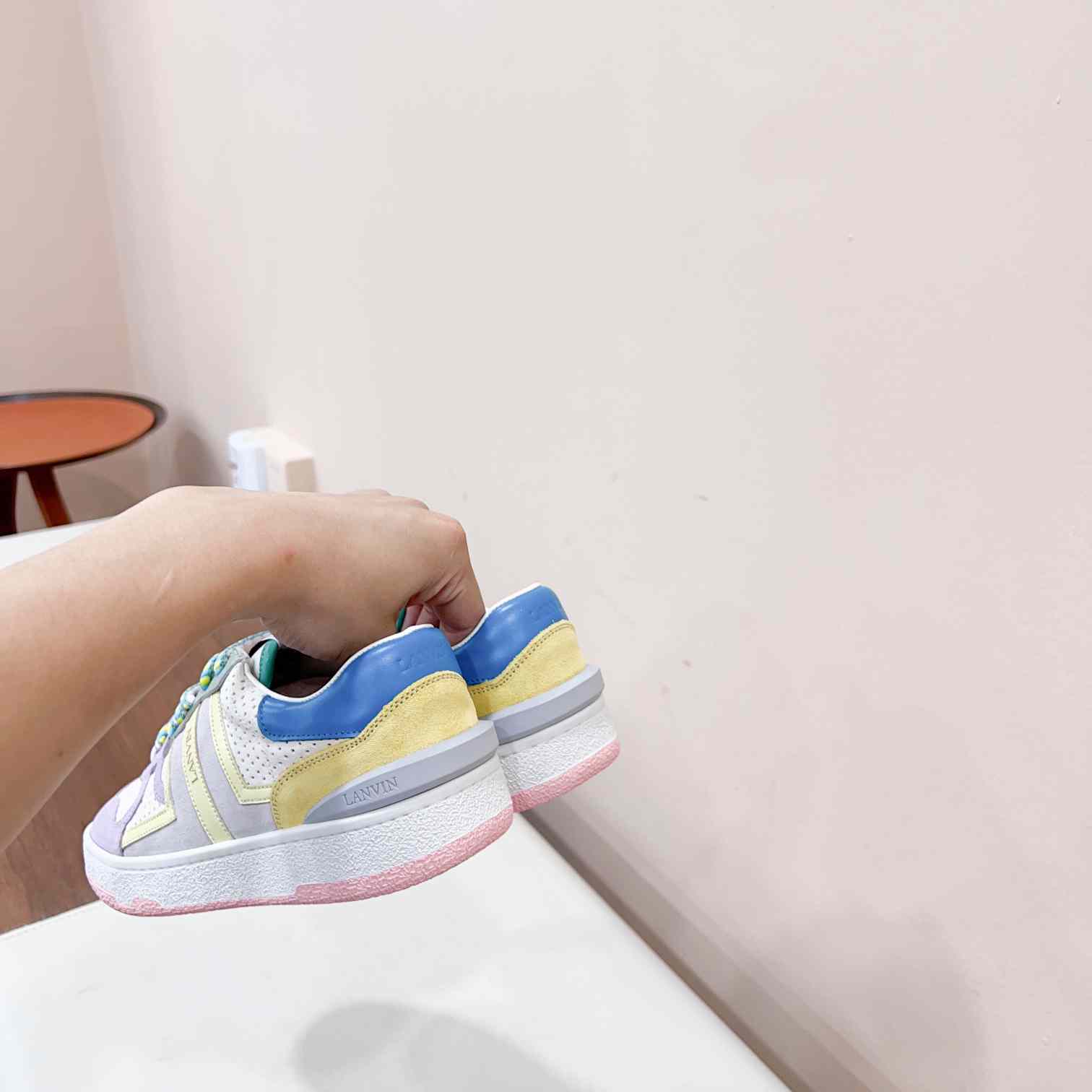 Lanvin Clay Colour-block Sneakers - DopestKickz