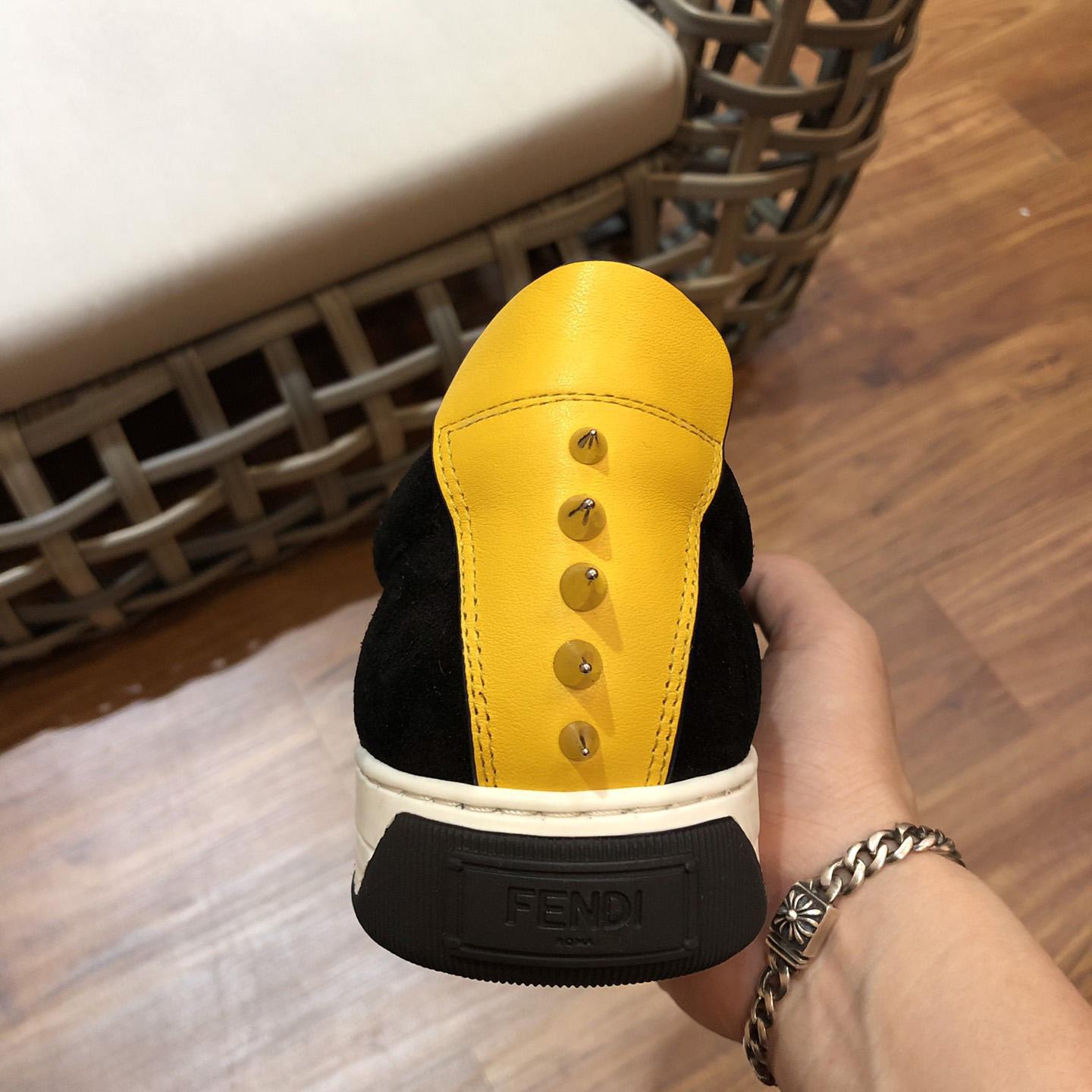 Fendi Men's Black Loafer Monster Eyes - DopestKickz