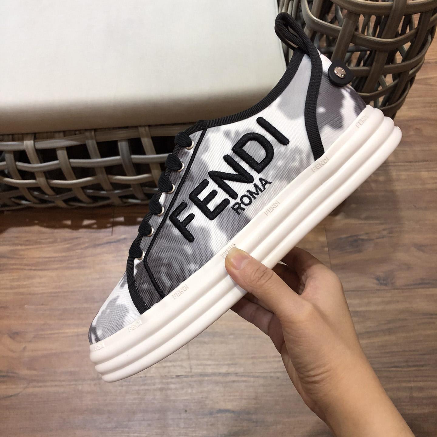 Fendi Rise Canvas Sneaker - DopestKickz