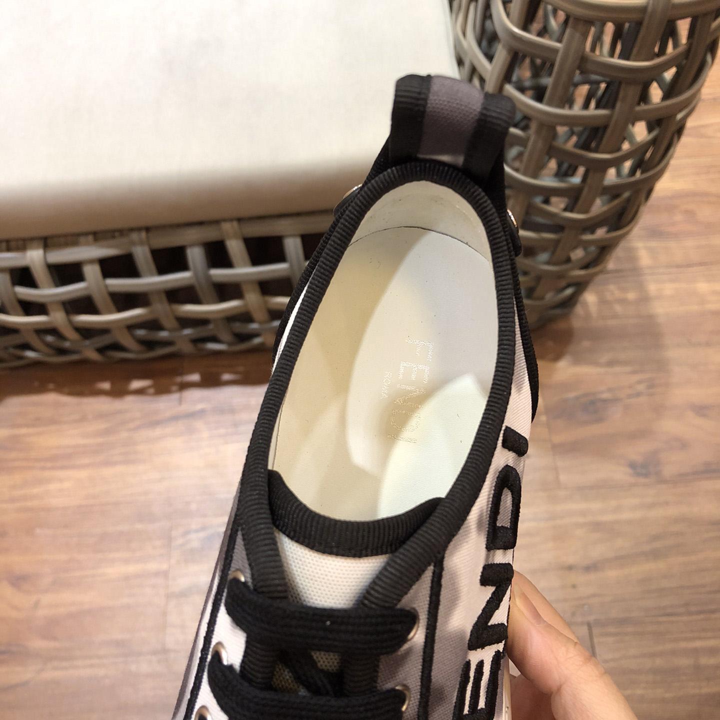 Fendi Rise Canvas Sneaker - DopestKickz