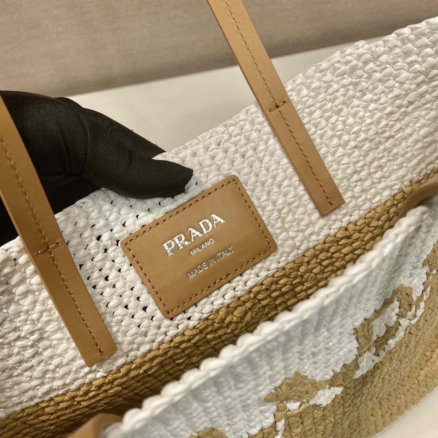 Prada Raffia Tote Bag - DopestKickz