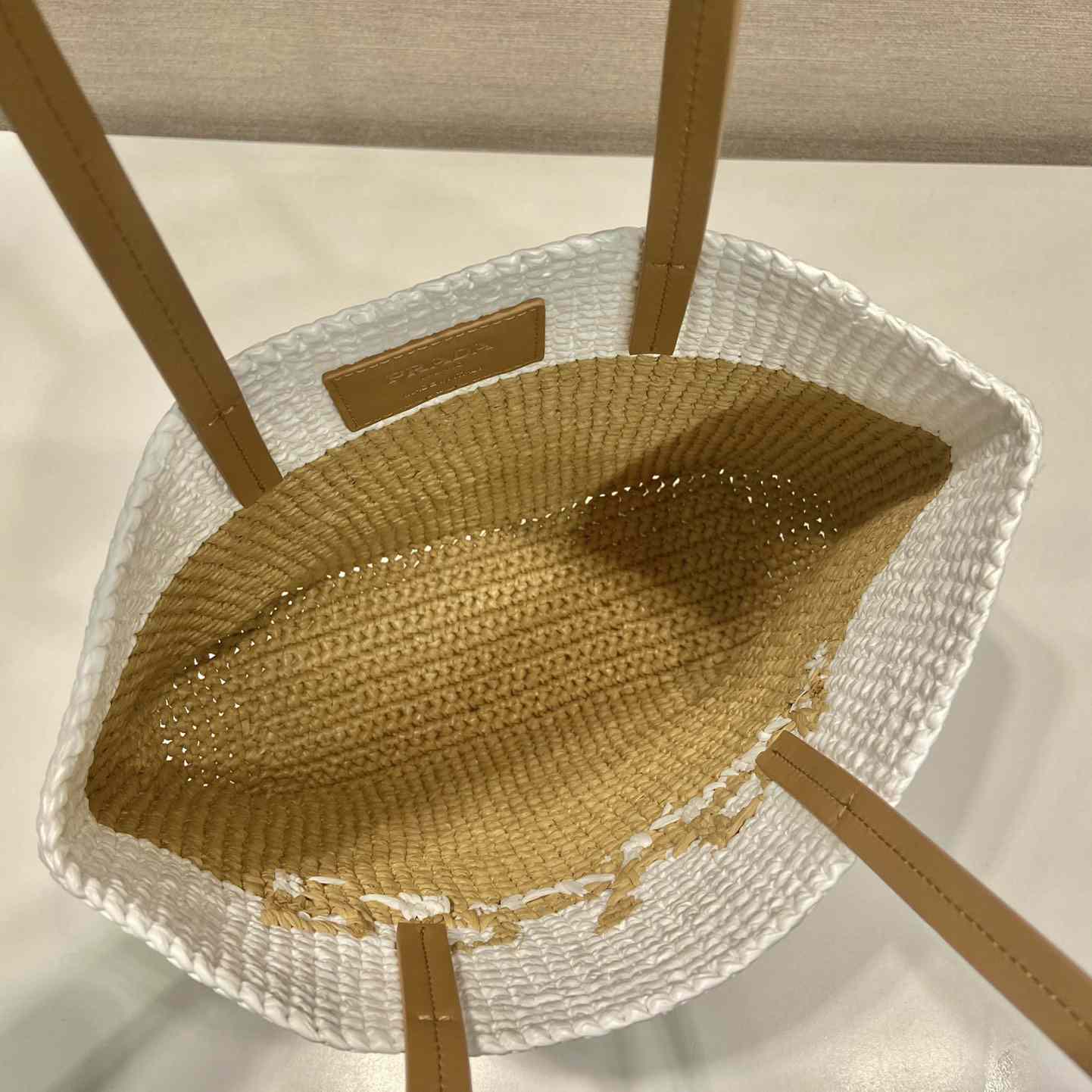 Prada Raffia Tote Bag - DopestKickz