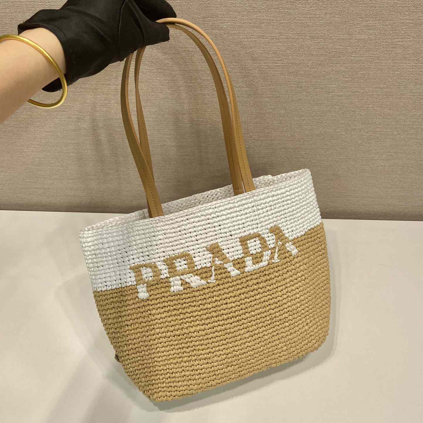 Prada Raffia Tote Bag - DopestKickz