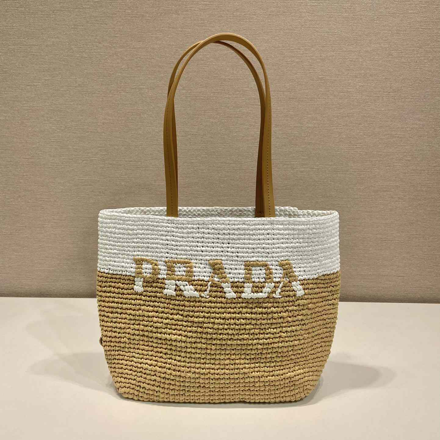 Prada Raffia Tote Bag - DopestKickz