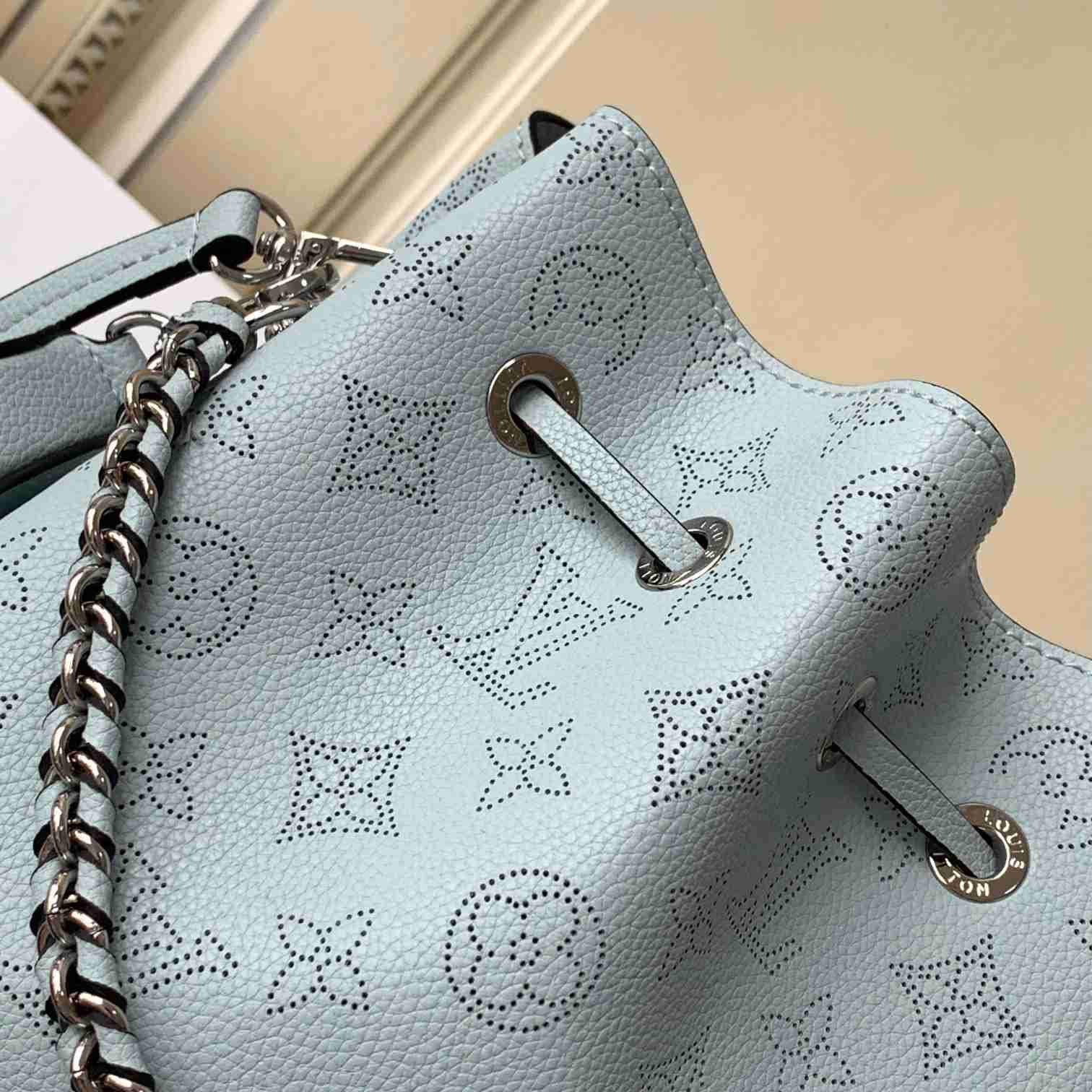 Louis Vuitton Bella Blue Denim Mahina  (19 x 22 x 14cm)    M22198 - DopestKickz