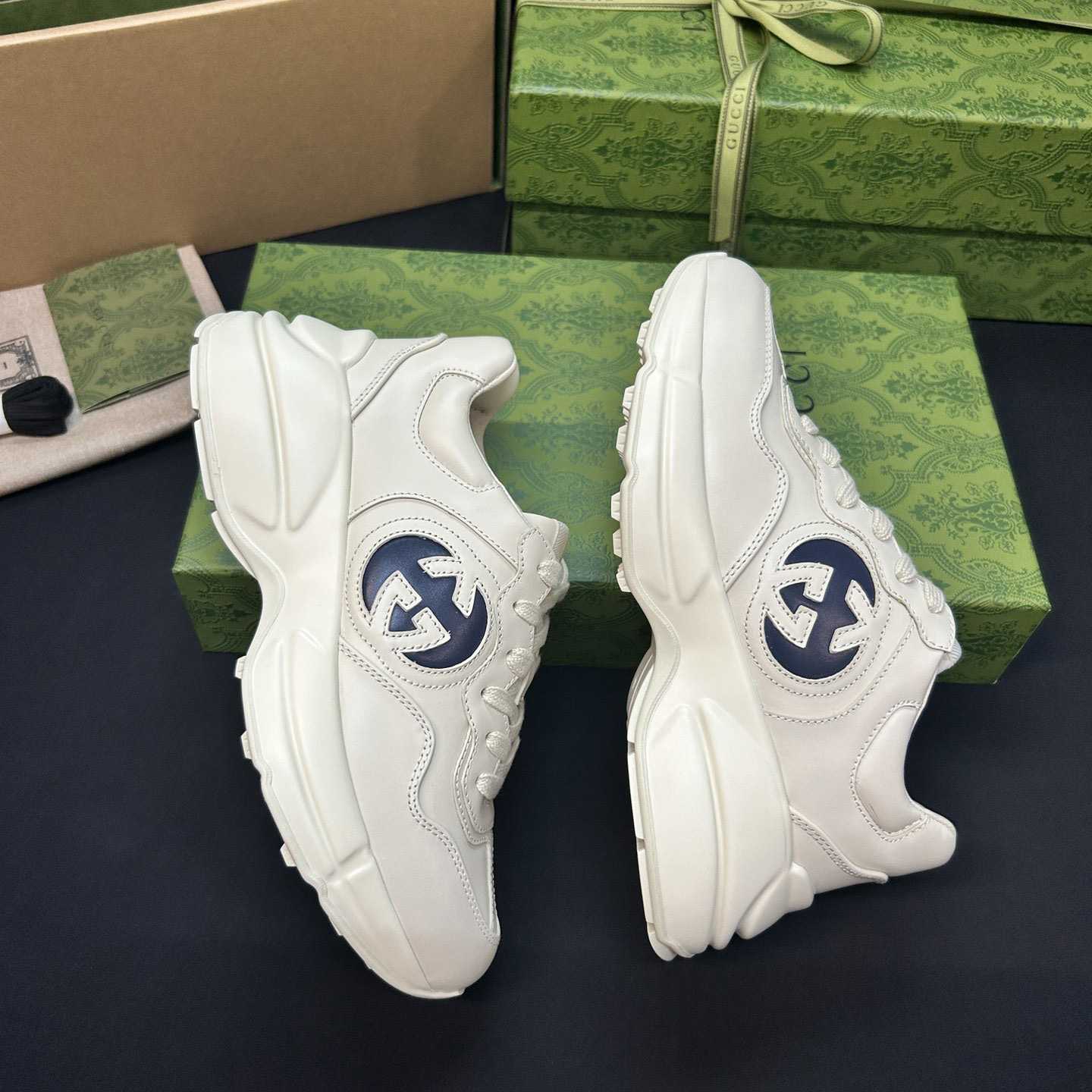 Gucci Interlocking G Rhyton Sneaker (upon uk size) - DopestKickz