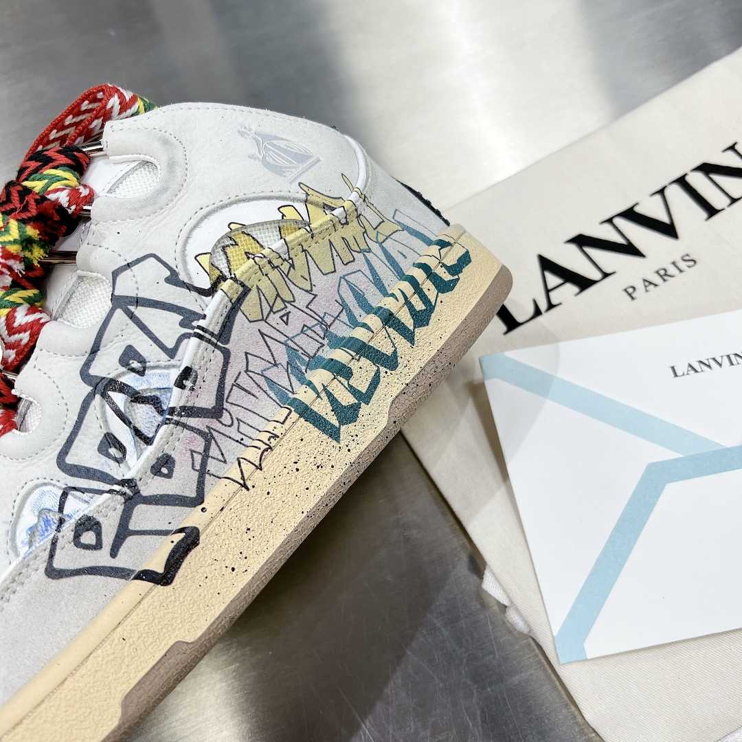 Lanvin Curb Lace Up Sneakers - DopestKickz