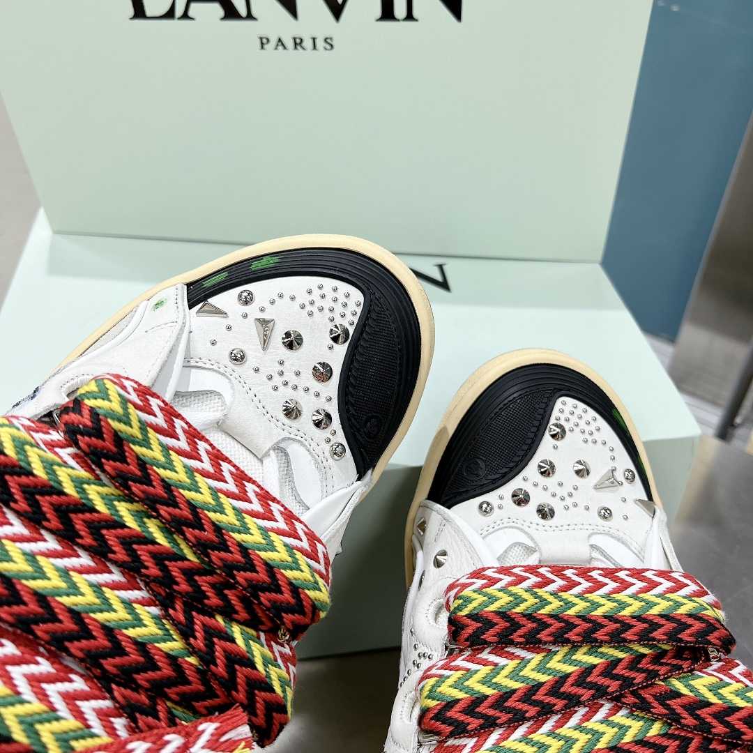 Lanvin Curb Lace Up Sneakers - DopestKickz