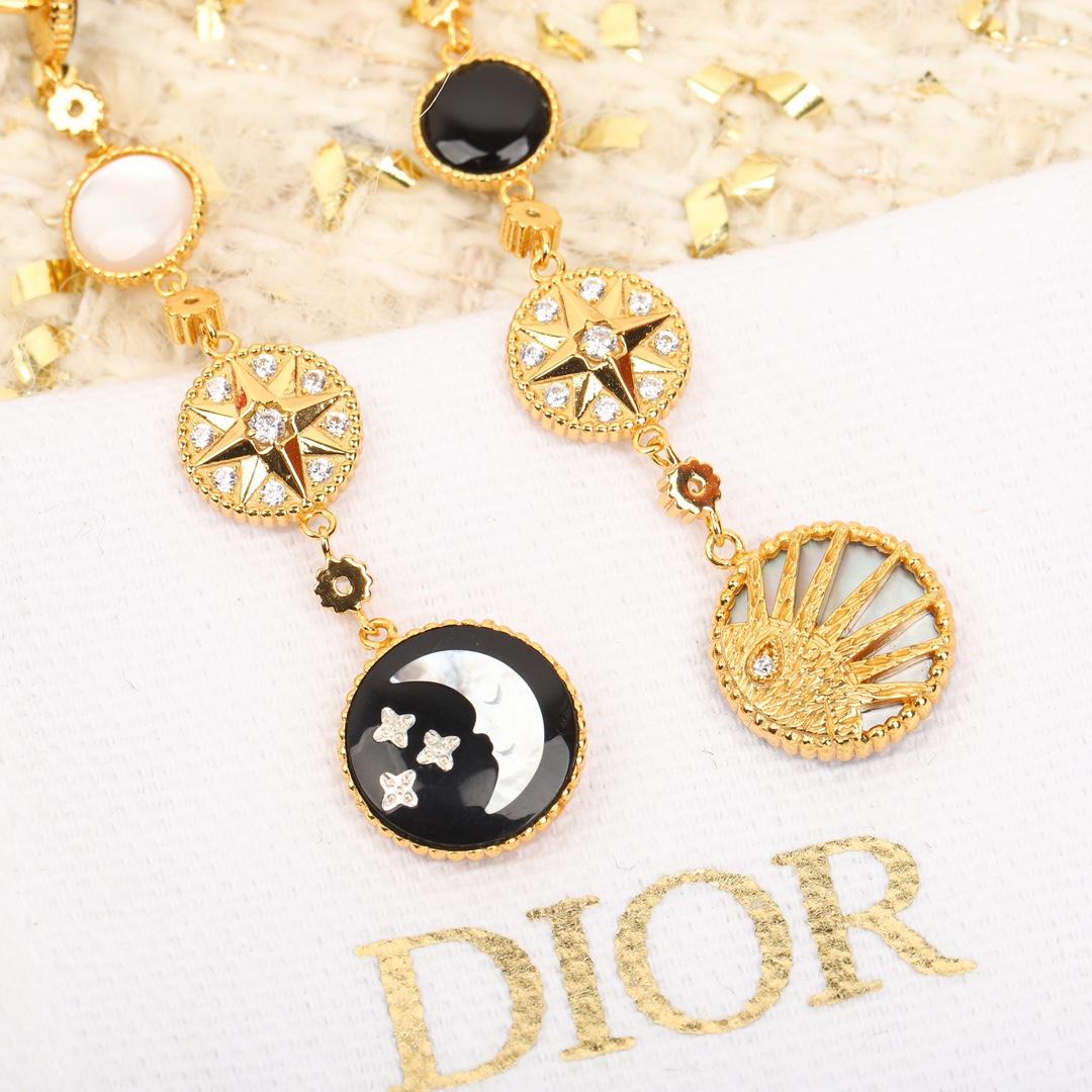 Dior Rose Des Vents And Rose Céleste Earrings - DopestKickz