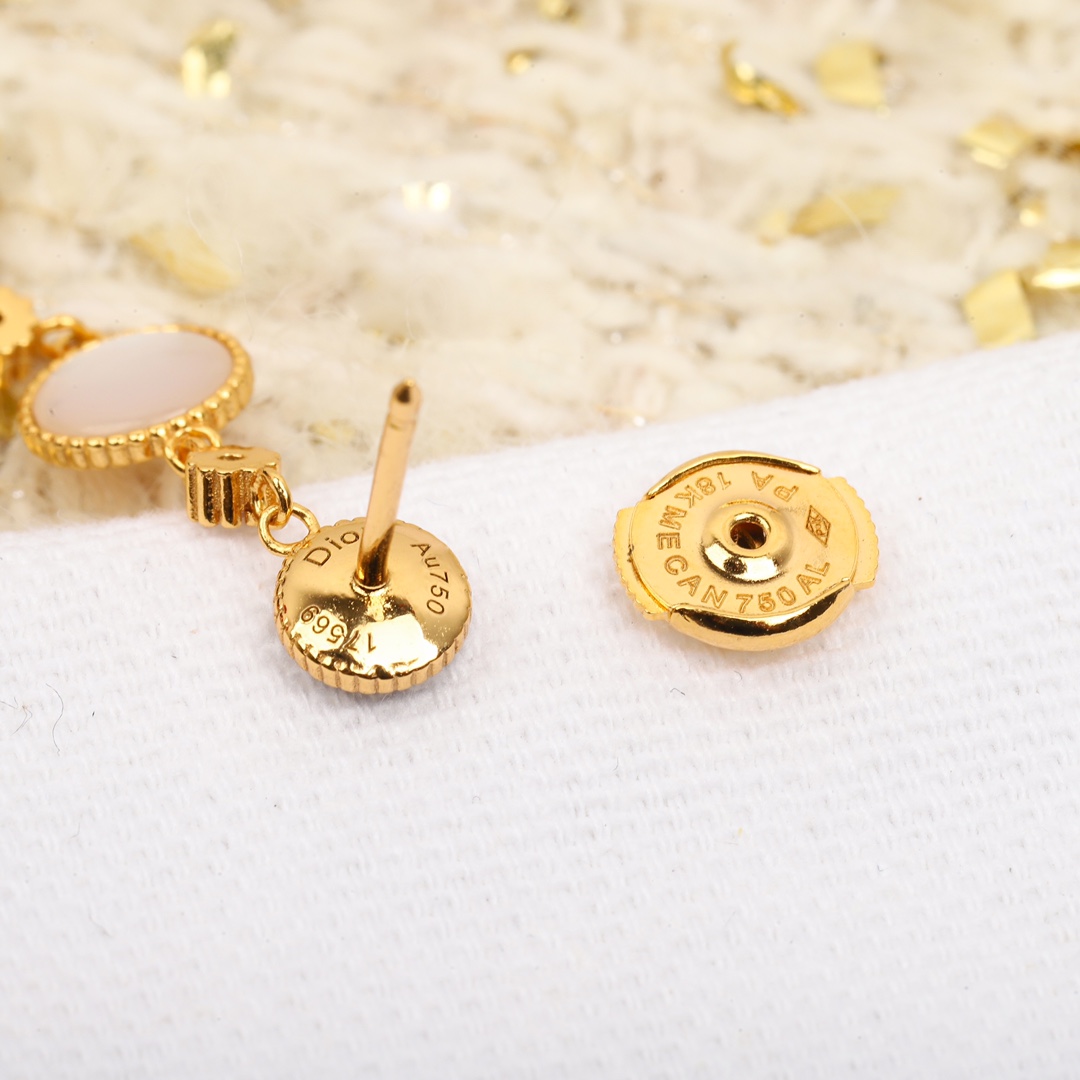 Dior Rose Des Vents And Rose Céleste Earrings - DopestKickz