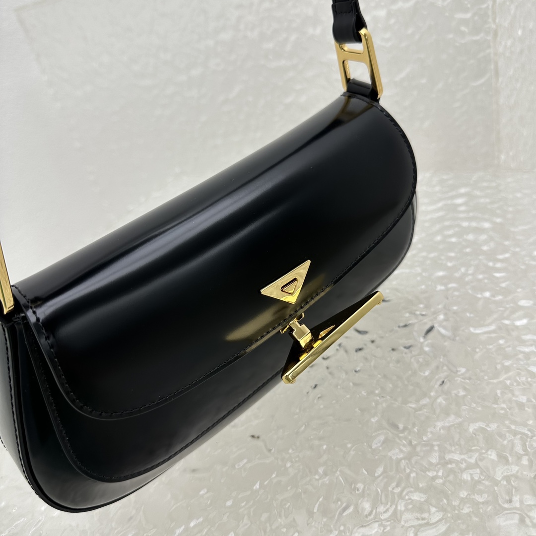 Prada Brushed Leather Shoulder Bag - DopestKickz