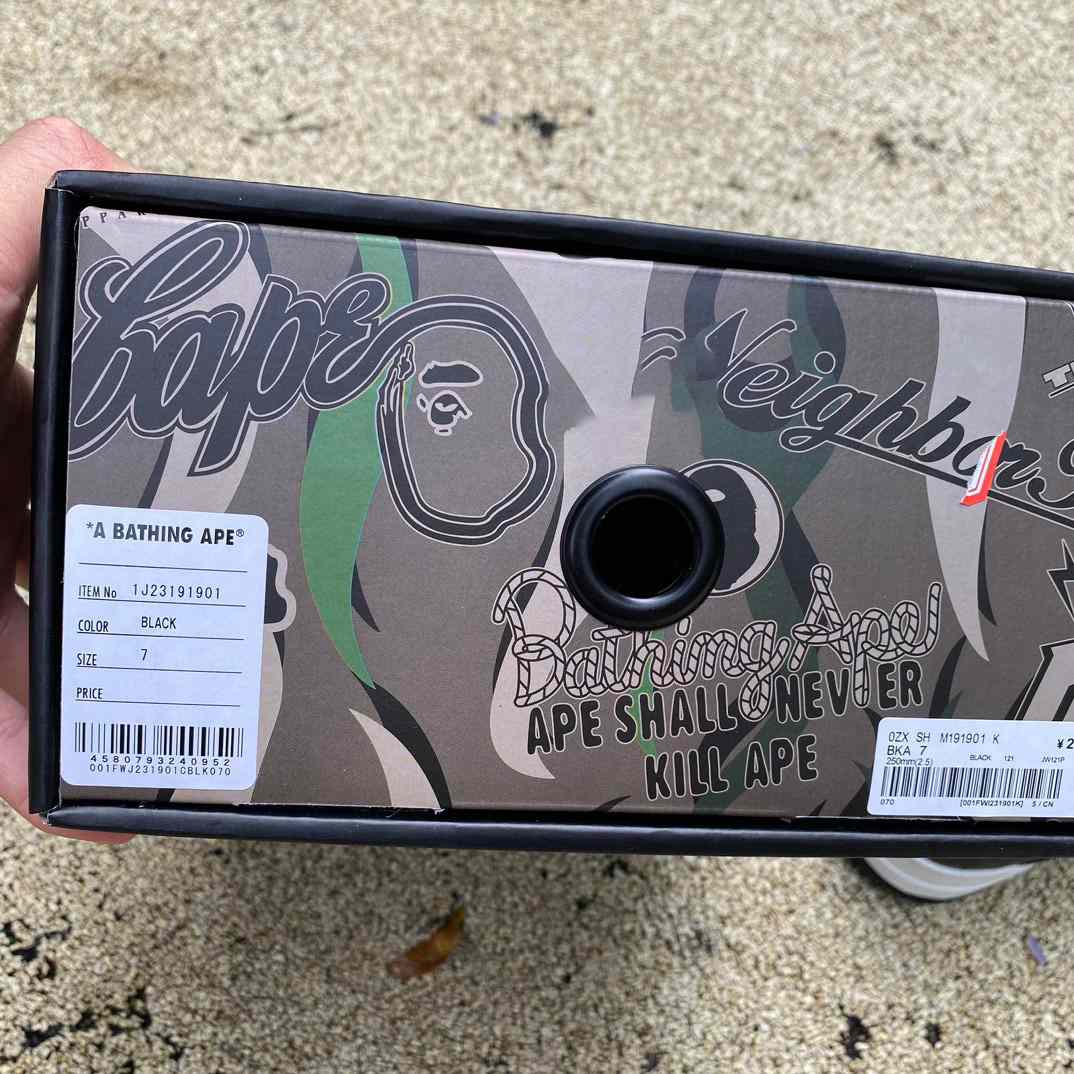 Neighborhood x A Bathing Ape Sta Sneaker    1J23-191-901 - DopestKickz