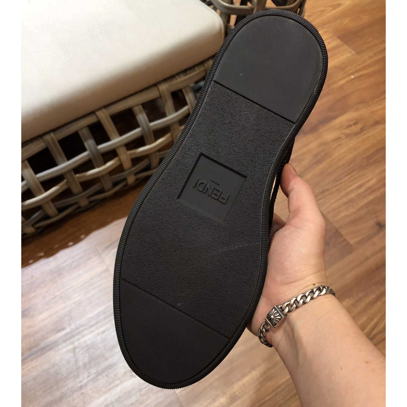 Fendi Men's Black Loafer Monster Eyes - DopestKickz