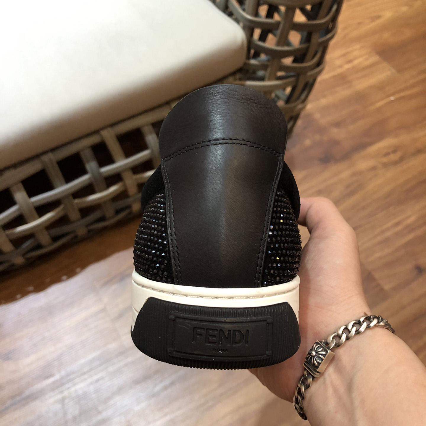 Fendi Men's Black Loafer Monster Eyes - DopestKickz