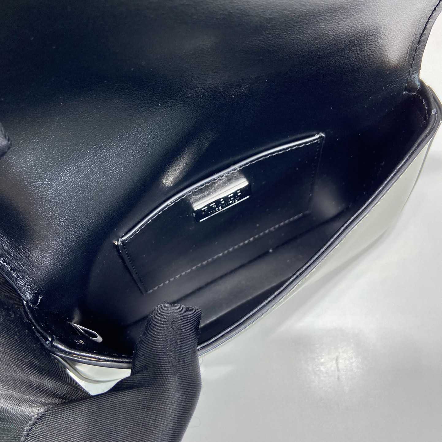 Prada Brushed Leather Mini-bag With Shoulder Strap - DopestKickz