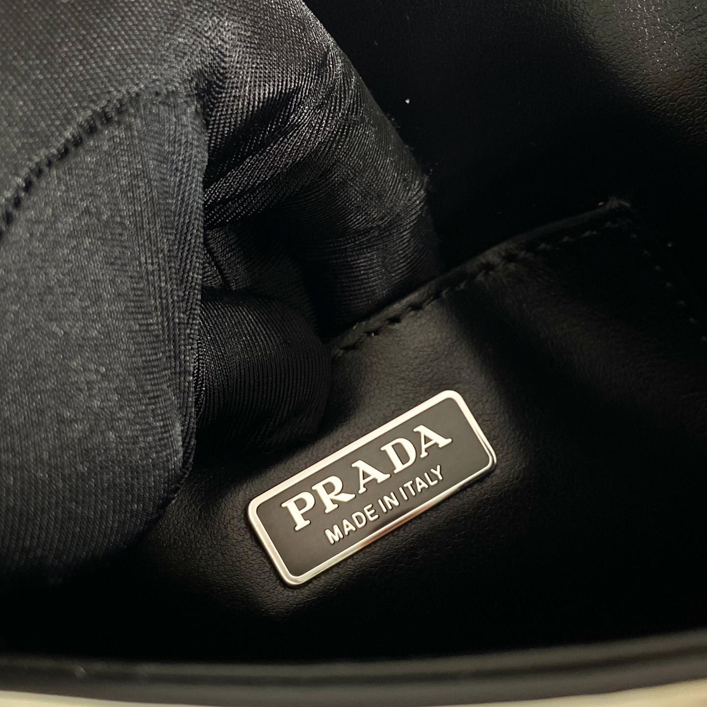 Prada Brushed Leather Mini-bag With Shoulder Strap - DopestKickz