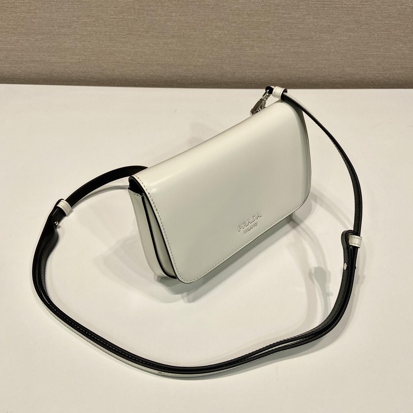 Prada Brushed Leather Mini-bag With Shoulder Strap - DopestKickz