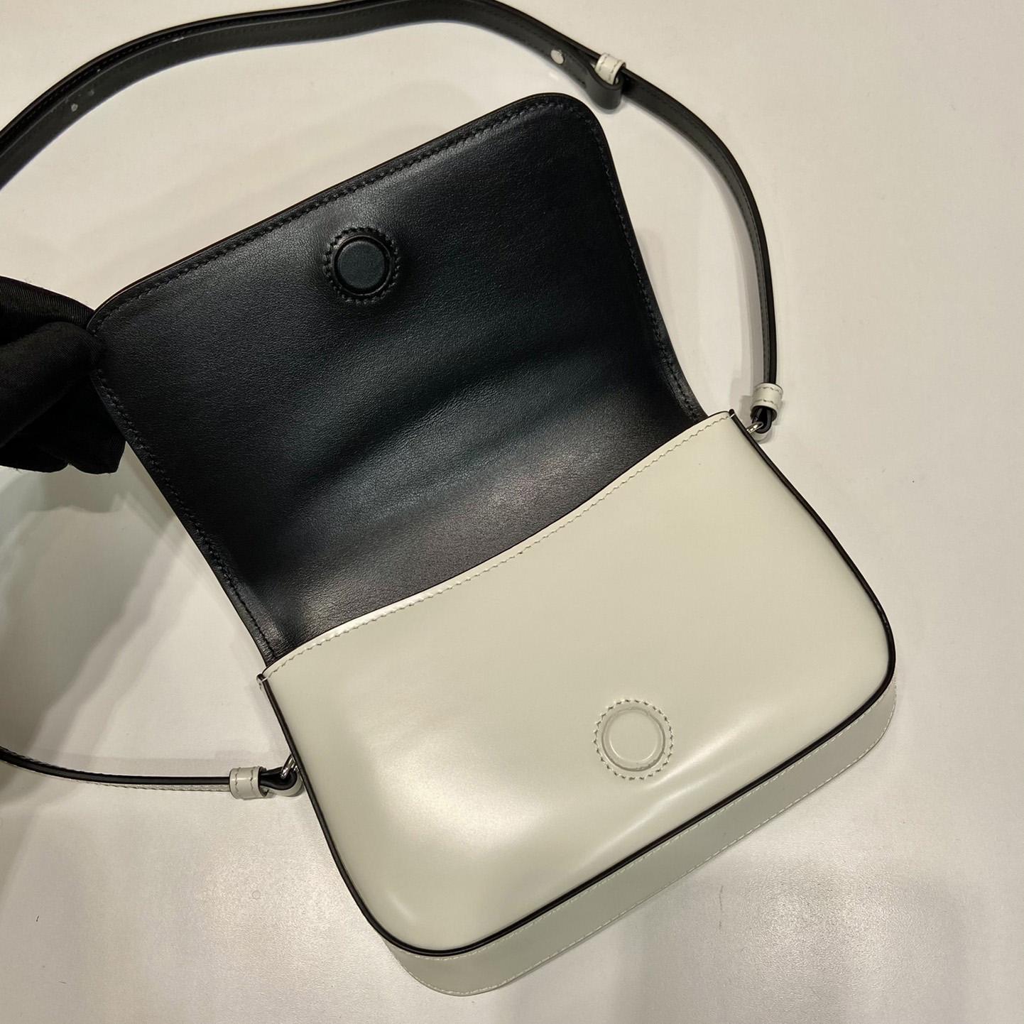 Prada Brushed Leather Mini-bag With Shoulder Strap - DopestKickz