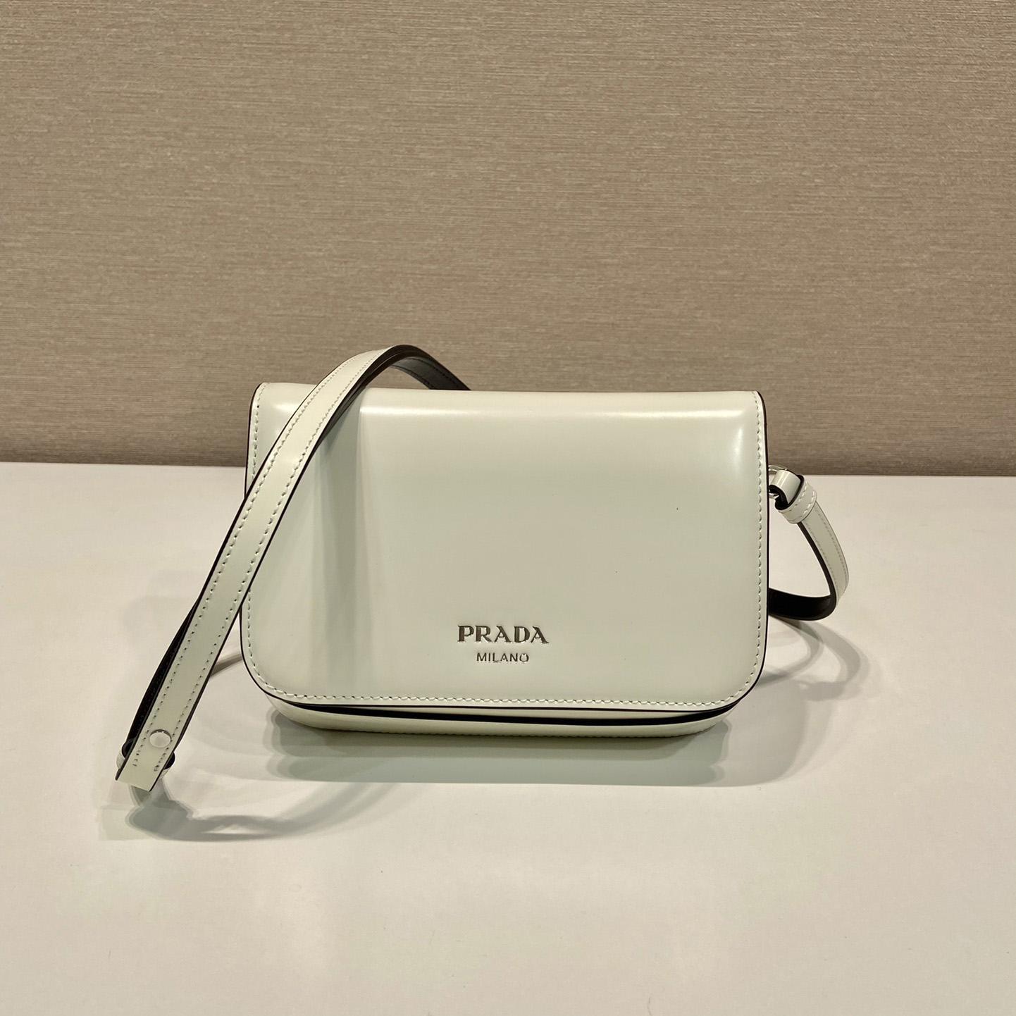 Prada Brushed Leather Mini-bag With Shoulder Strap - DopestKickz