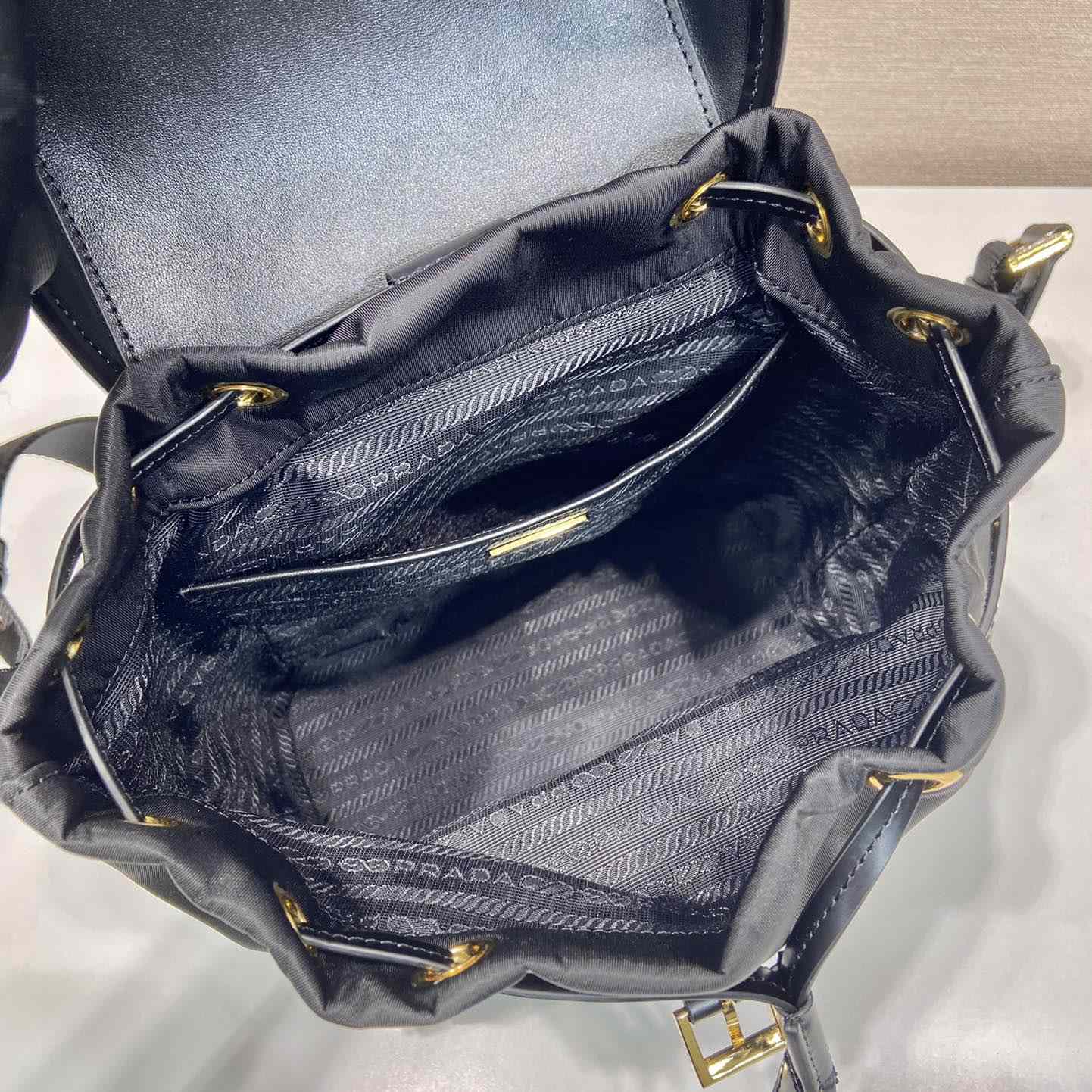 Prada Re-Nylon And Brushed Leather Backpack - DopestKickz