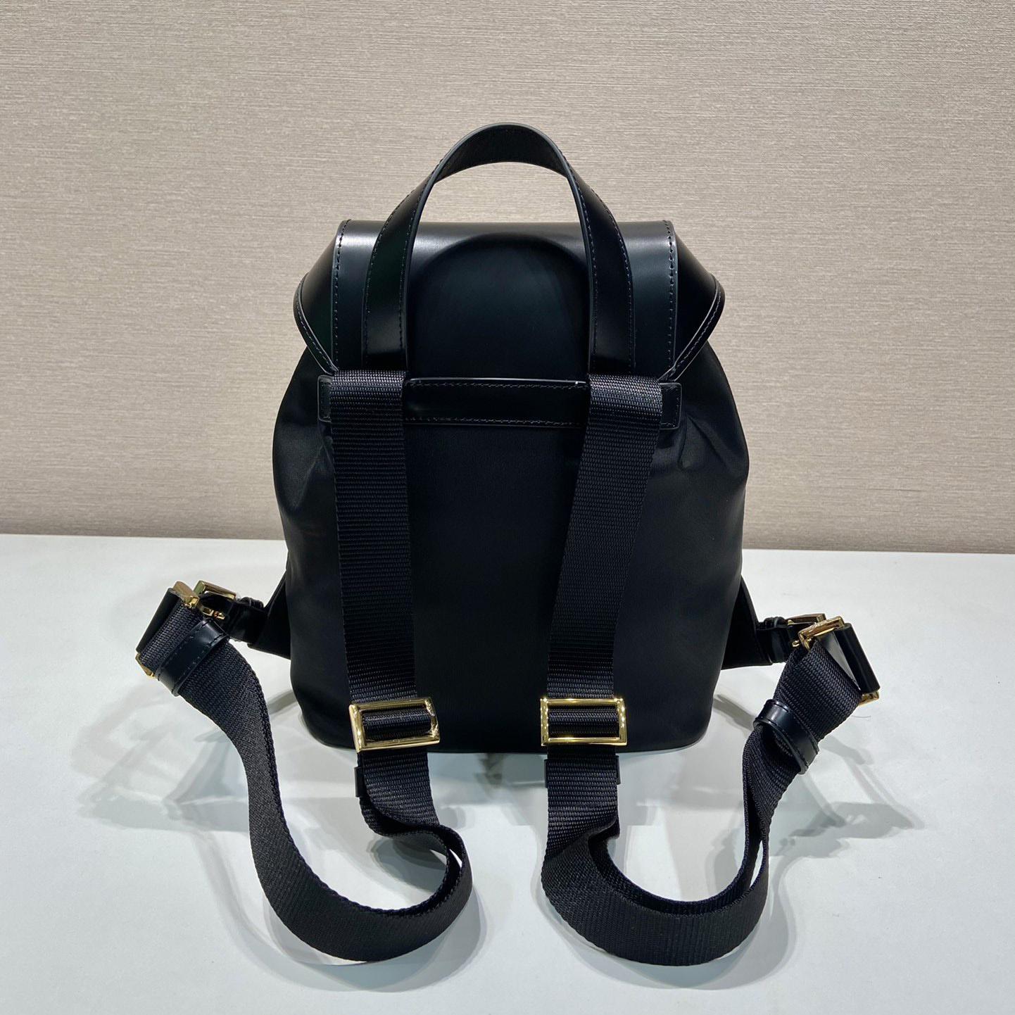 Prada Re-Nylon And Brushed Leather Backpack - DopestKickz