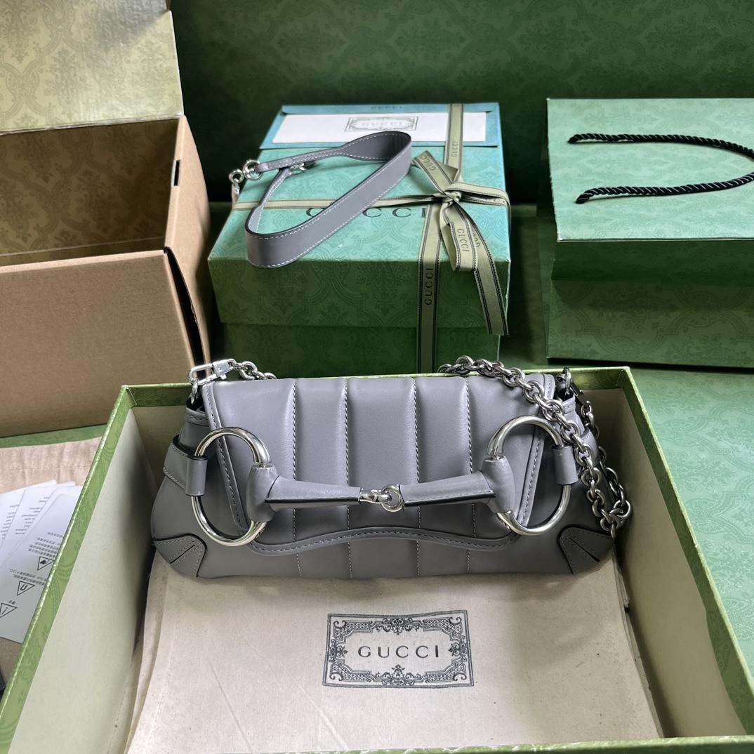Gucci Horsebit Chain Small Shoulder Bag (27x 11.5x 5cm) - DopestKickz