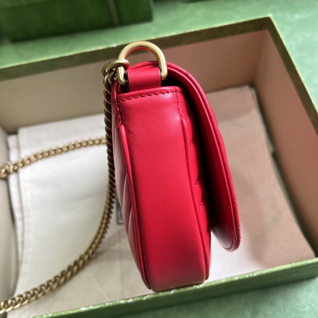 Gucci GG Marmont Matelasse Chain Mini Bag (20x 14.5x 4cm) - DopestKickz