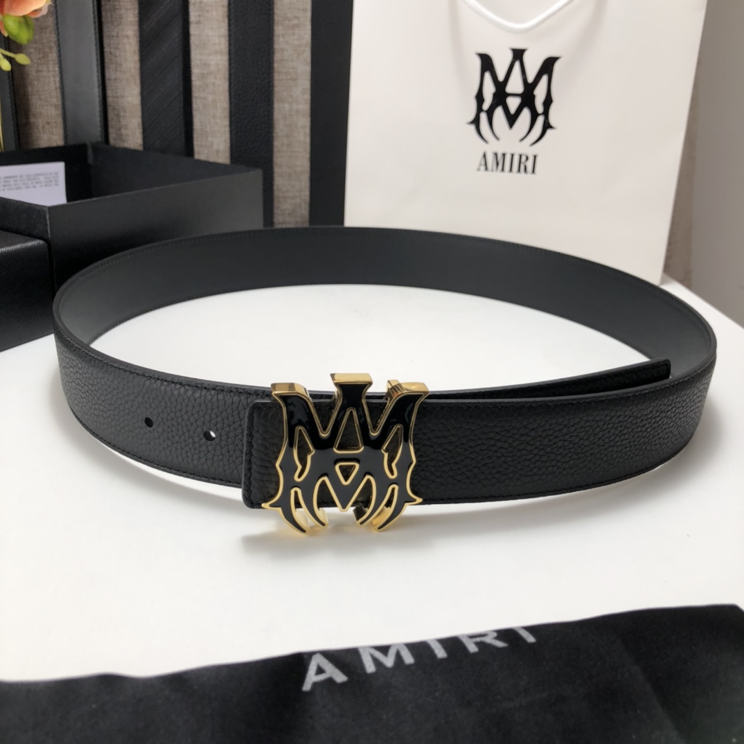 Amiri Ma Leather Belt - DopestKickz
