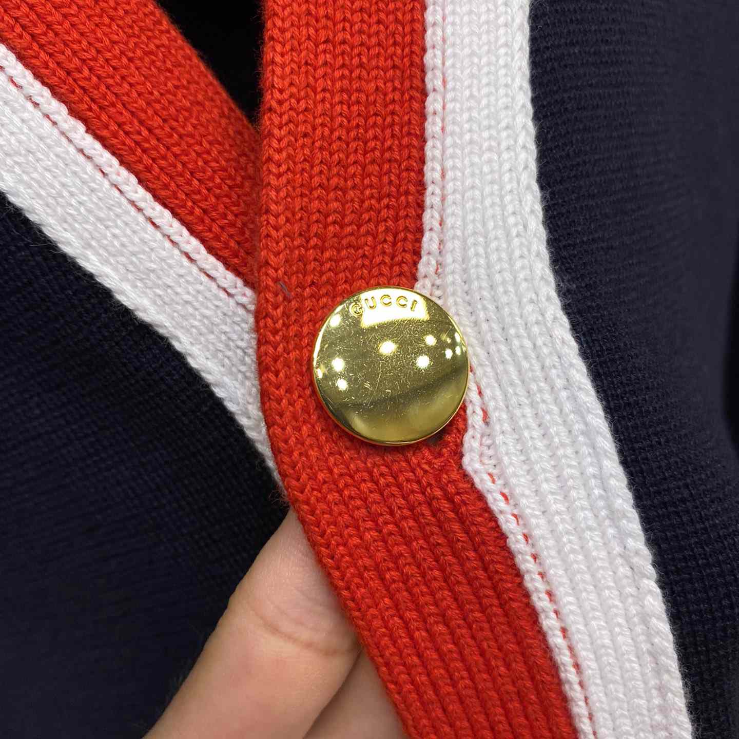 Gucci Knit Wool Cardigan With Patch - DopestKickz