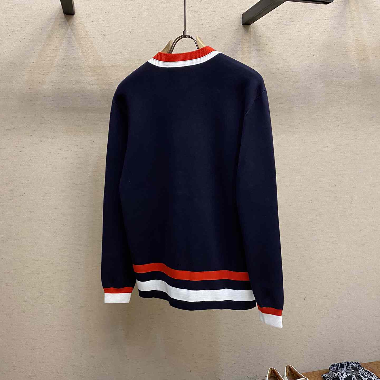 Gucci Knit Wool Cardigan With Patch - DopestKickz