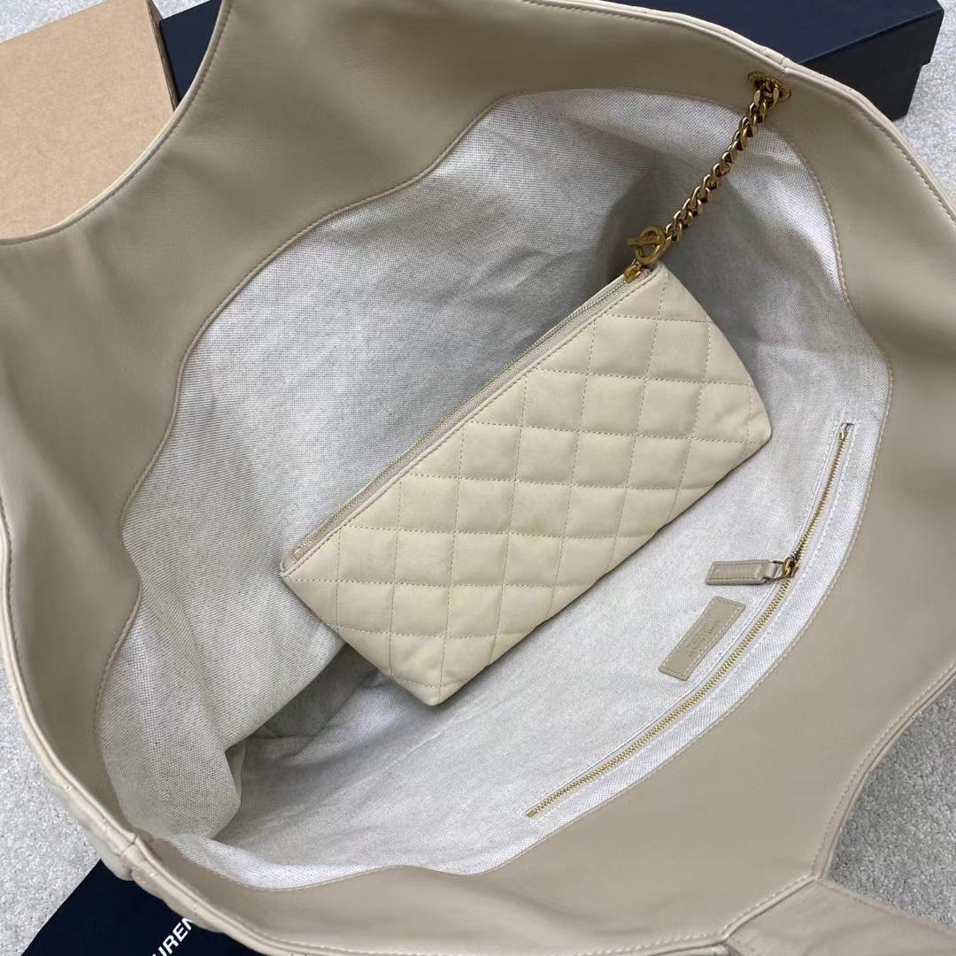 Saint Laurent Icare Extra large Embellished Quilted Leather Tote (58-34-8cm) - DopestKickz