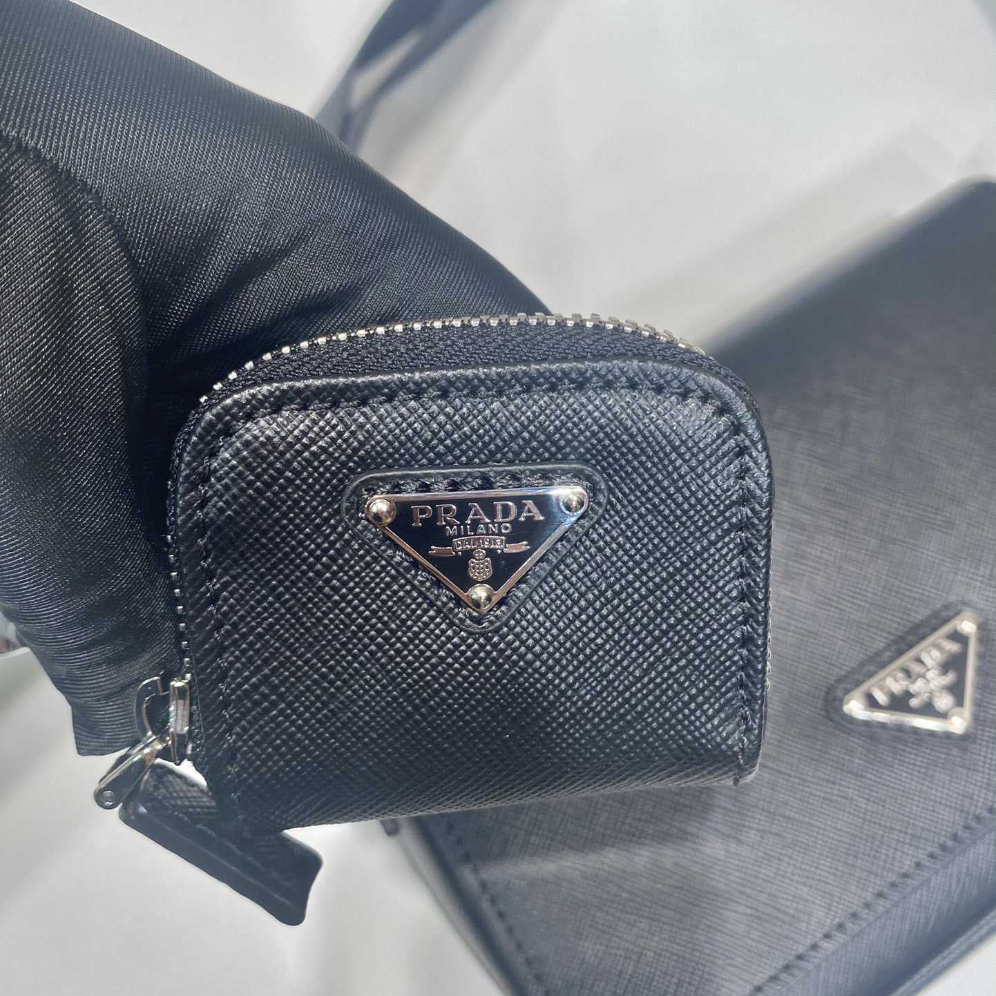 Prada Saffiano Leather Shoulder Bag - DopestKickz