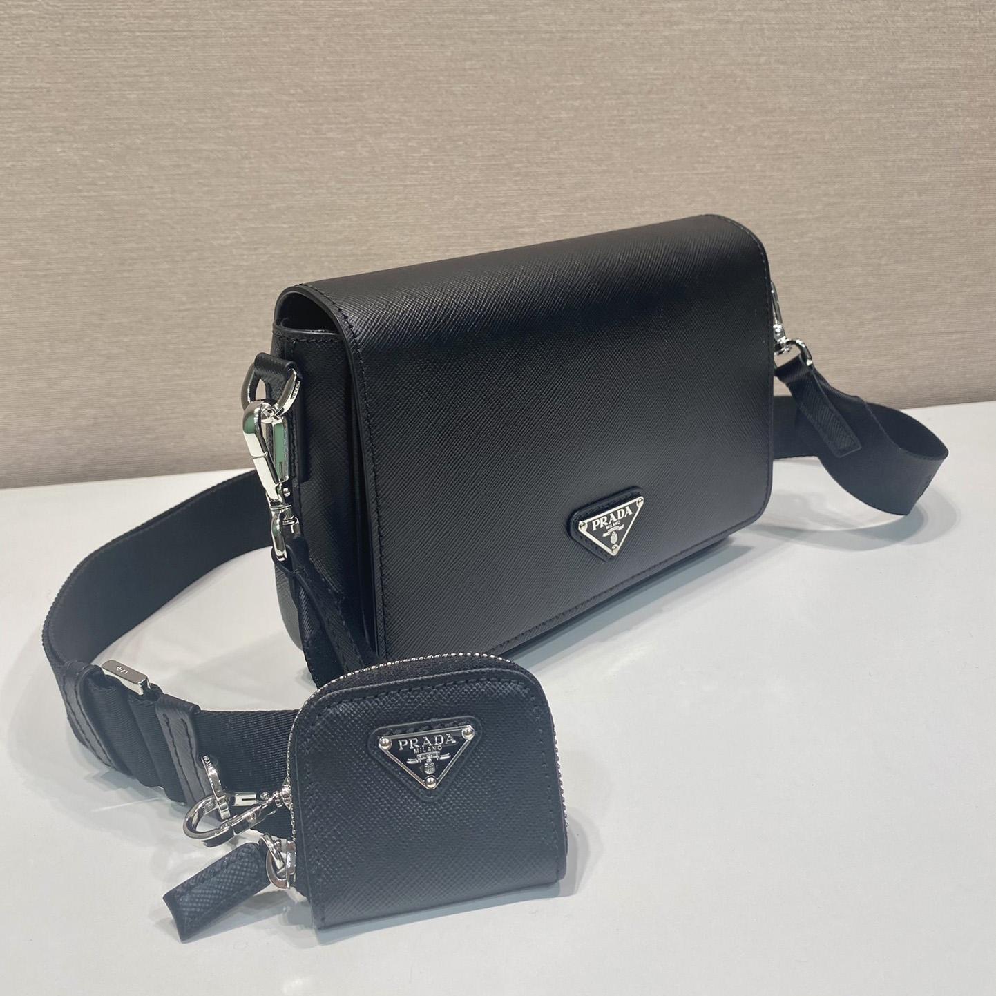 Prada Saffiano Leather Shoulder Bag - DopestKickz