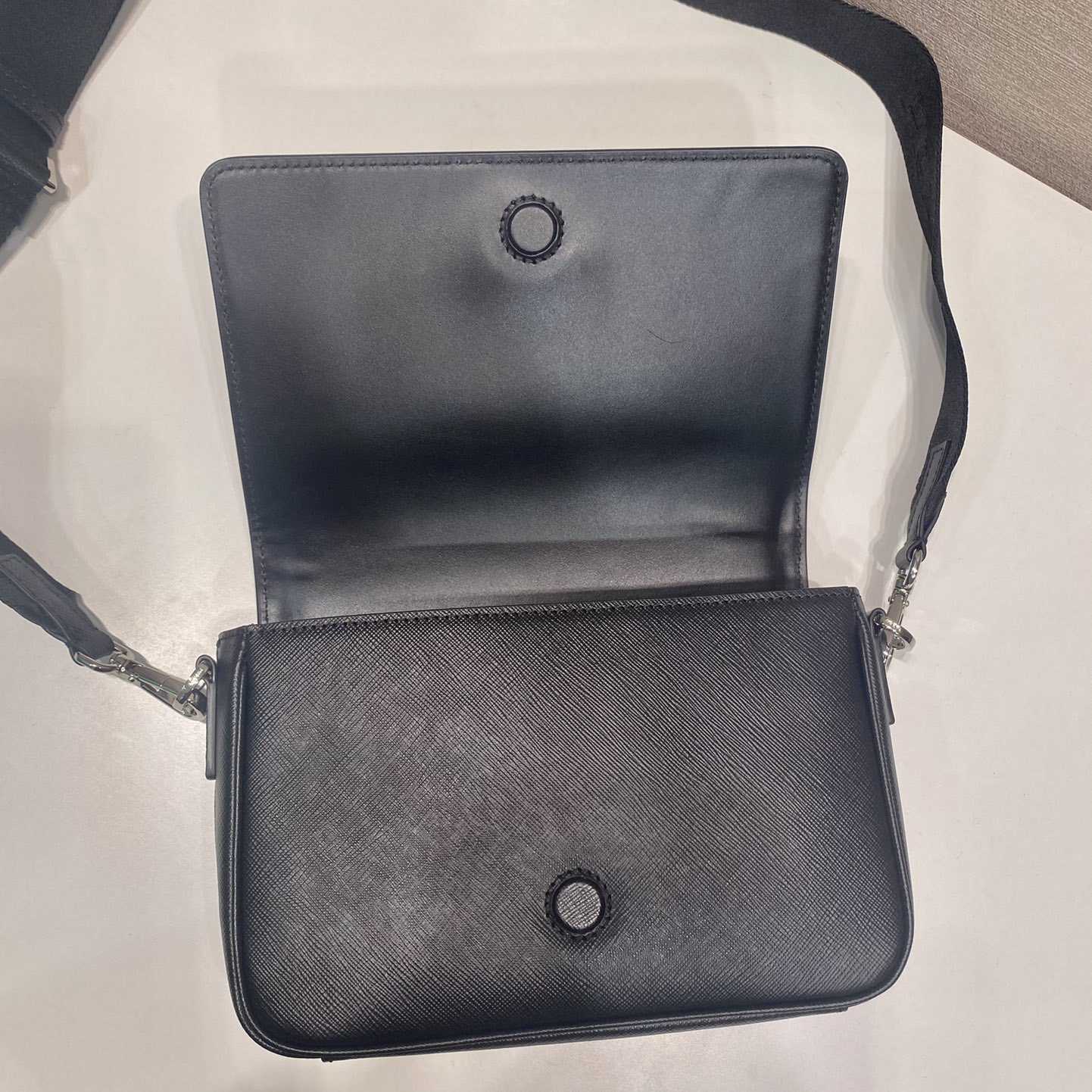 Prada Saffiano Leather Shoulder Bag - DopestKickz