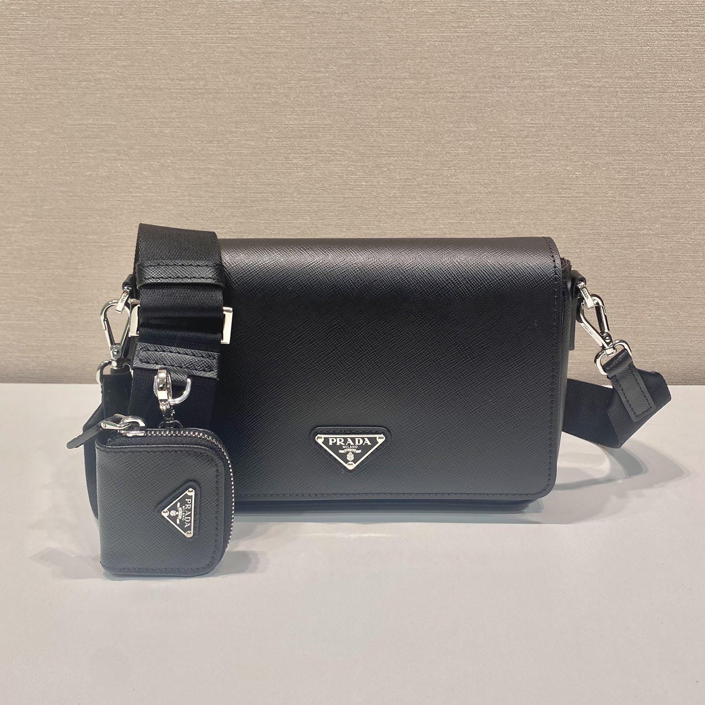 Prada Saffiano Leather Shoulder Bag - DopestKickz