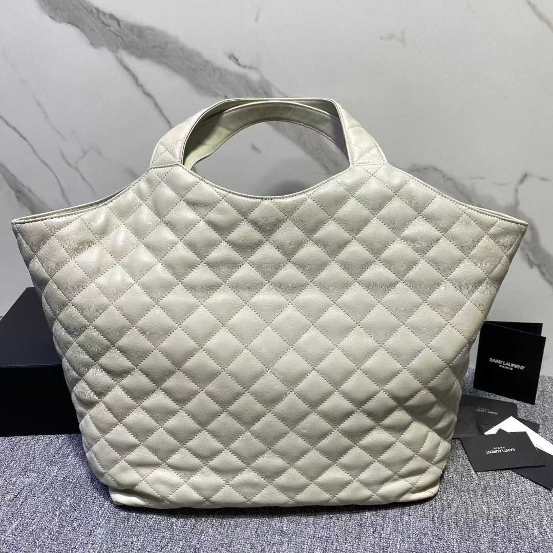 Saint Laurent Icare Extra large Embellished Quilted Leather Tote (58-34-8cm) - DopestKickz