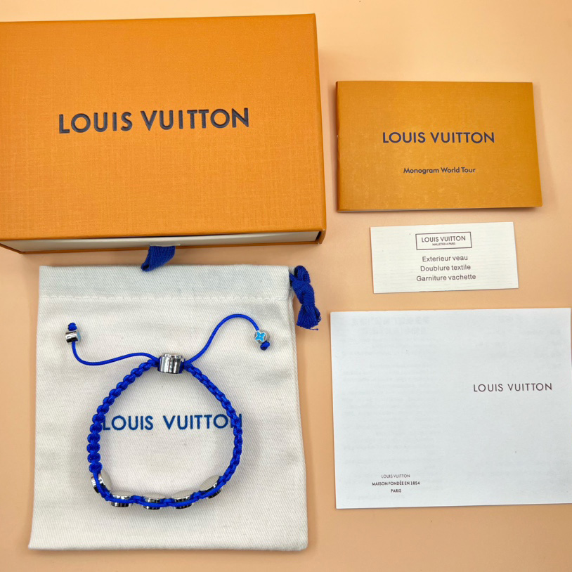Louis Vuitton Monogram Colors Braided Bracelet   M1002A - DopestKickz