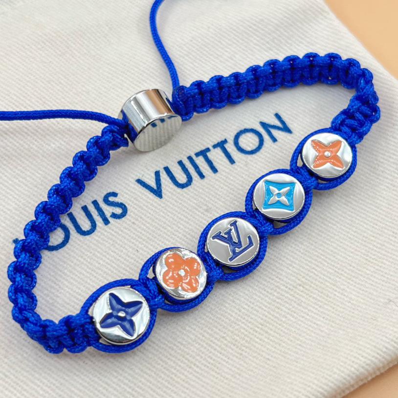 Louis Vuitton Monogram Colors Braided Bracelet   M1002A - DopestKickz