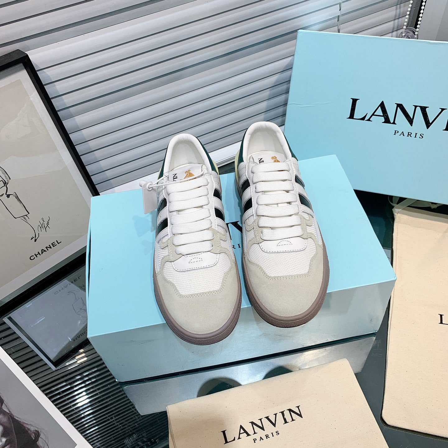 Lanvin Clay Low-Top Sneakers - DopestKickz