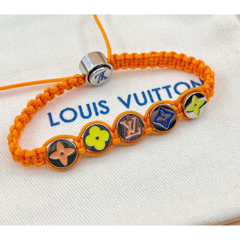Louis Vuitton Monogram Colors Braided Bracelet   M1087A - DopestKickz