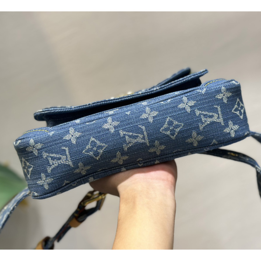 Louis Vuitton Blue Monogram Denim Bumbag   M95347 - DopestKickz